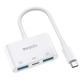 Yesido 3 In 1 Type-C To USB OTG Charging