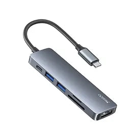 YESIDO Aluminum Alloy laptop computer functional video USB TF/SD card slot type-