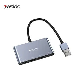 Yesido HB12 4-Port USB 2.0 Hub USB Adapter Dock Station for Data Transfer