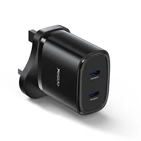 YC53 20W PD Fast Charging Home Charger Type-C and Type-C and Lightning Port